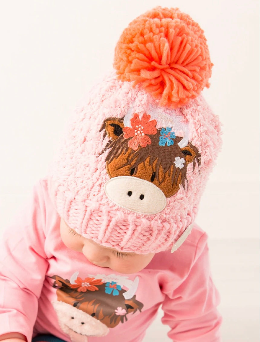 Bonnie Highland Cow Winter Hat