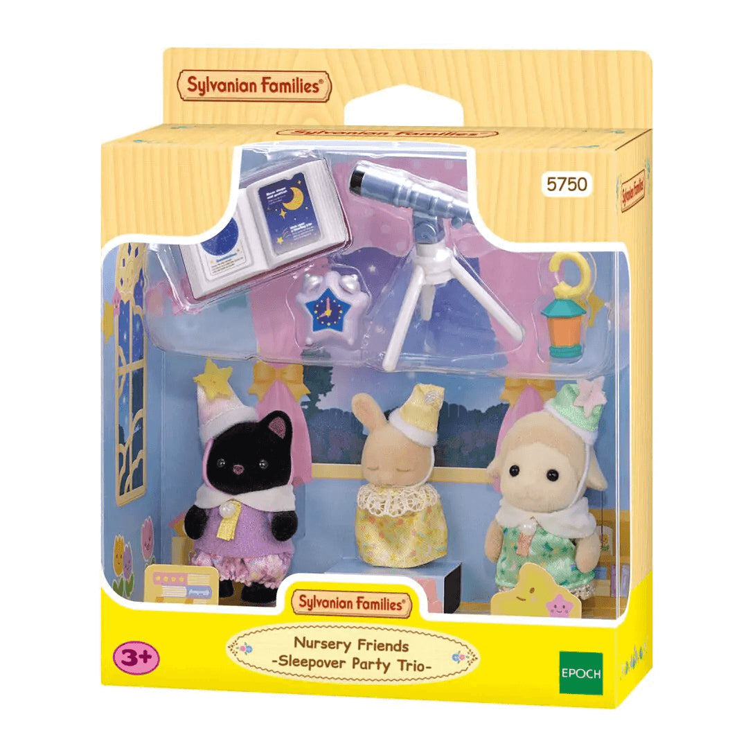 Sylvanian Families Nursery Friends - Sleepover Party Trio for Ages 3+