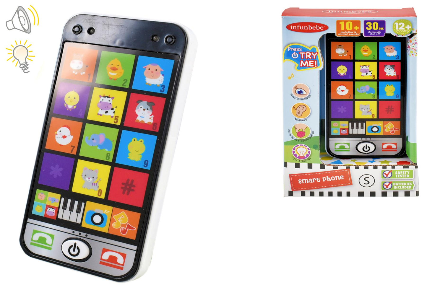 Baby's Pretend Smart Phone Sensory Toy with Sound Effects