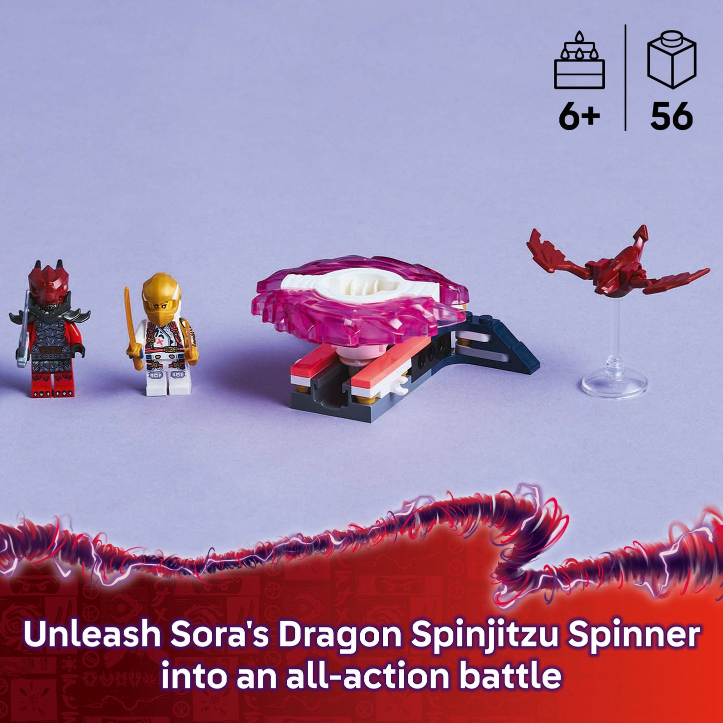 Lego Ninjago 71824 Sora's Dragon Spinjitzu Spinner Playset for Ages 6+