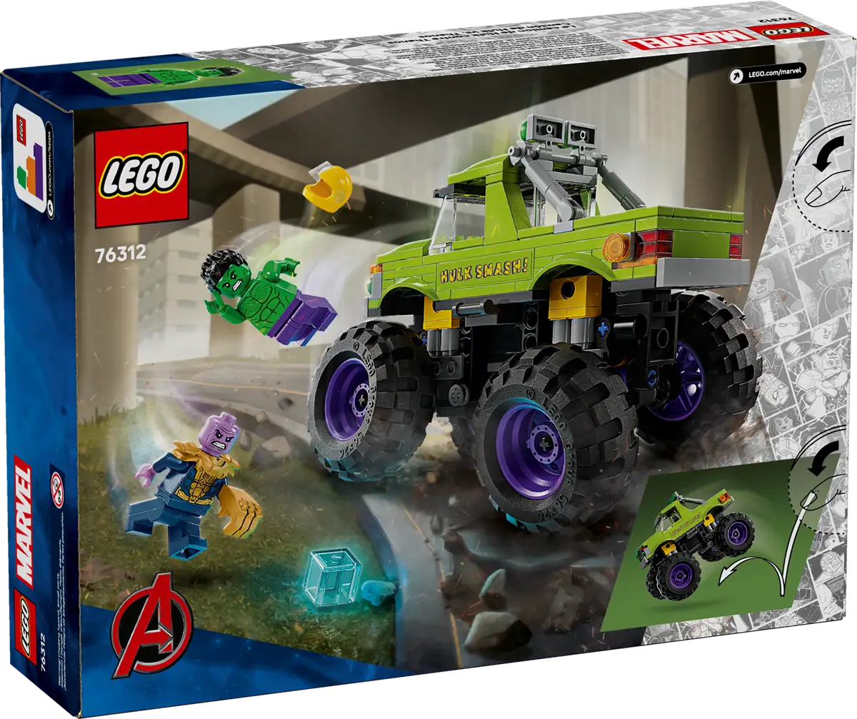 Lego Marvel - The Hulk Truck vs Thanos. 76312