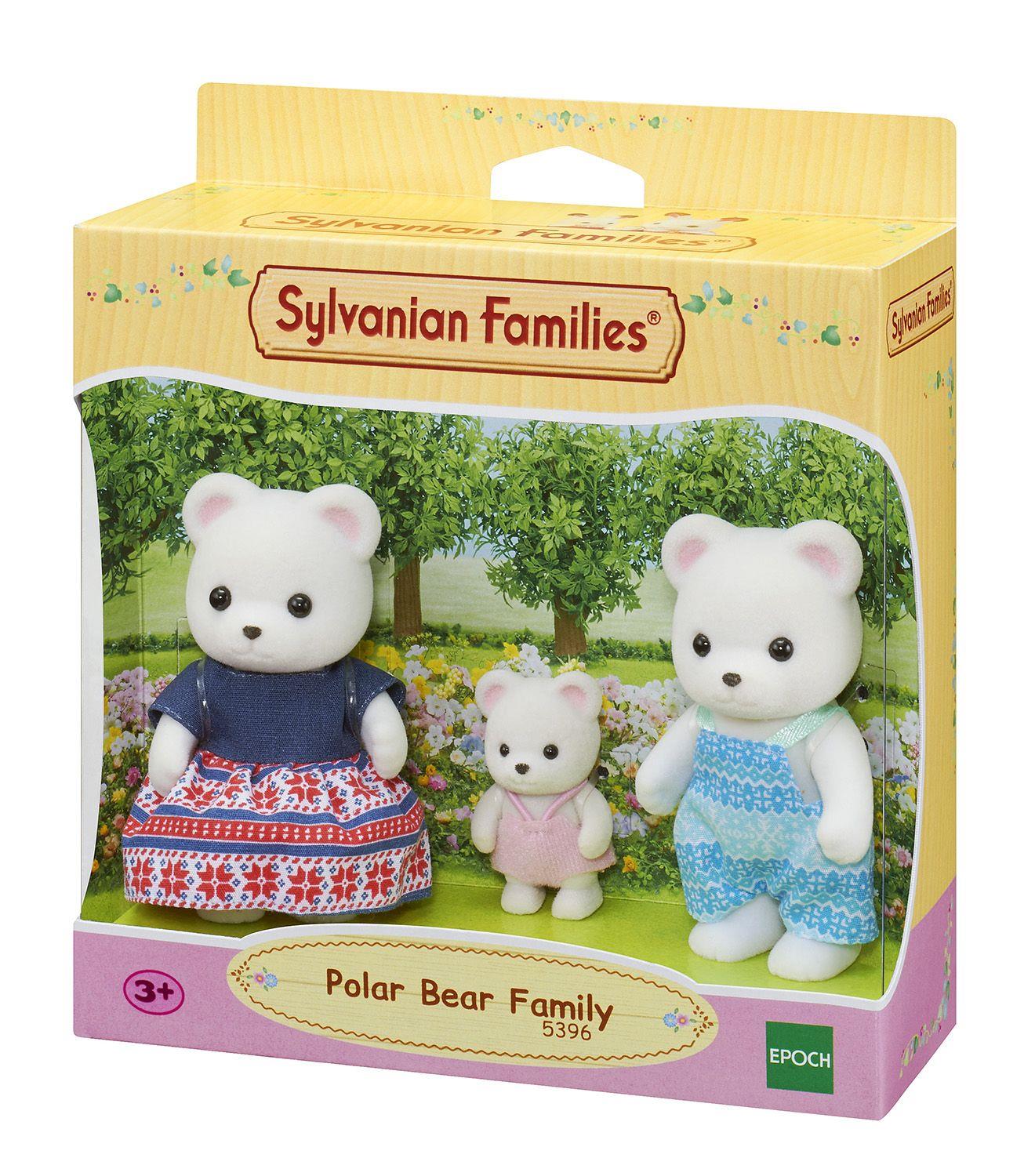 Sylvanian Families Polar Bear Family Toy Playset for Ages 3 and Up