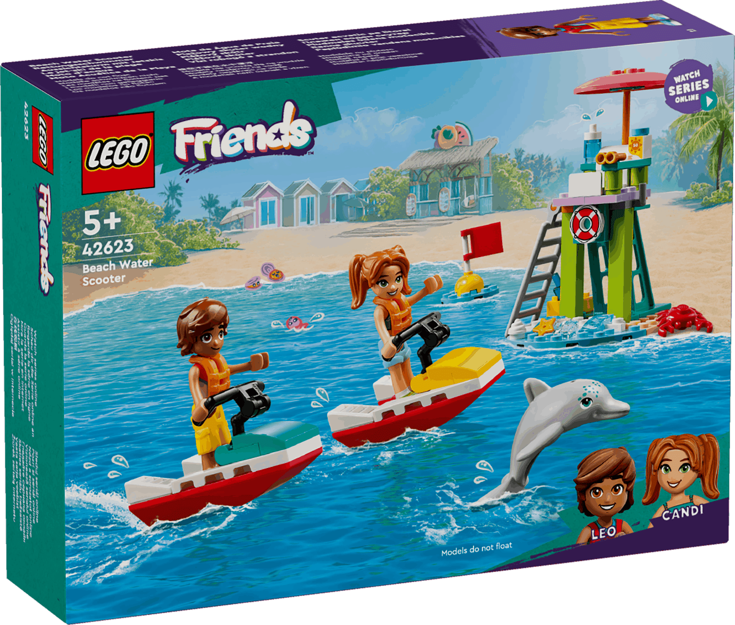 Lego Friends 42623 Beach Water Scooter Toy Playset for Ages 4 and Up