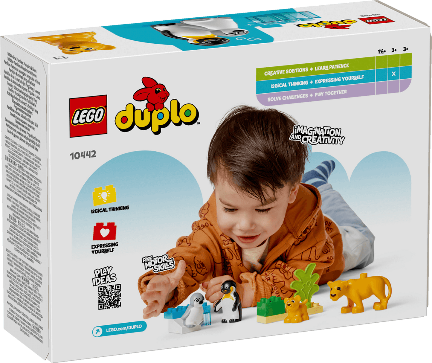 Lego Duplo 10442 Wild Animal Families: Penguins & Lions for Age 2 & Up
