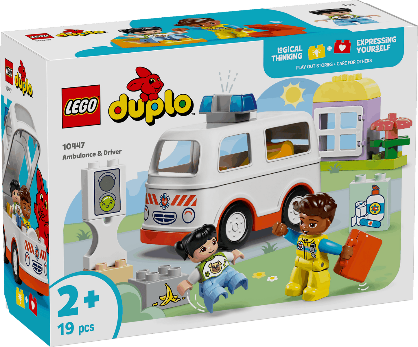Lego Duplo 10447 Ambulance & Driver Playset for Toddlers Ages 2 and Up