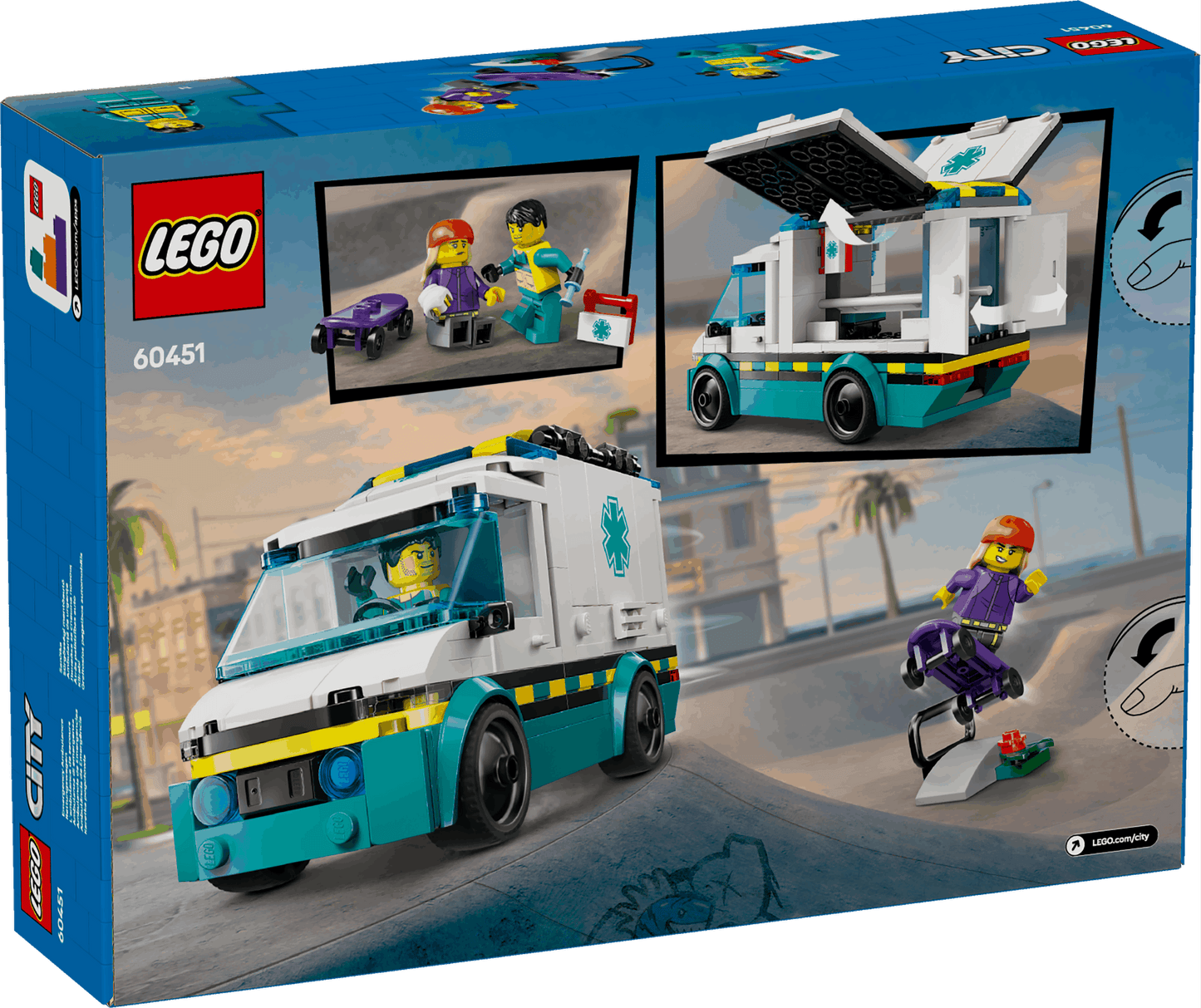 Lego City 60451 Emergency Ambulance Playset for Ages 5 and Up