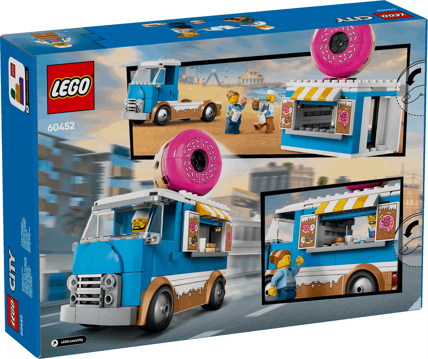 Lego City 60452 Doughnut Truck Buildable Toy Playset for Ages 5 and Up