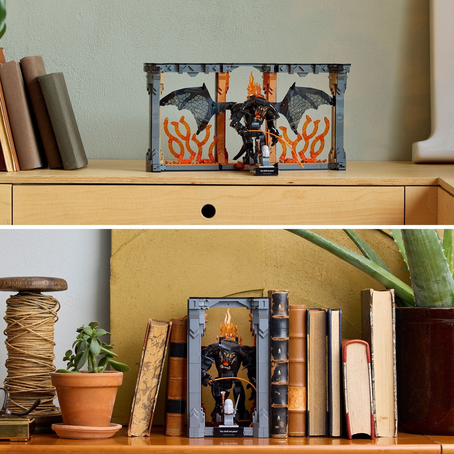 Lego Icons 10367 The Lord of the Rings: Balrog Book Nook for Ages 18+