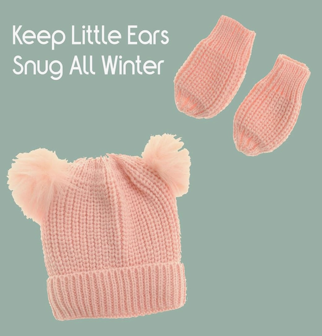 Ziggle Cosy Hat & Mittens Set Pebble Children’s Store