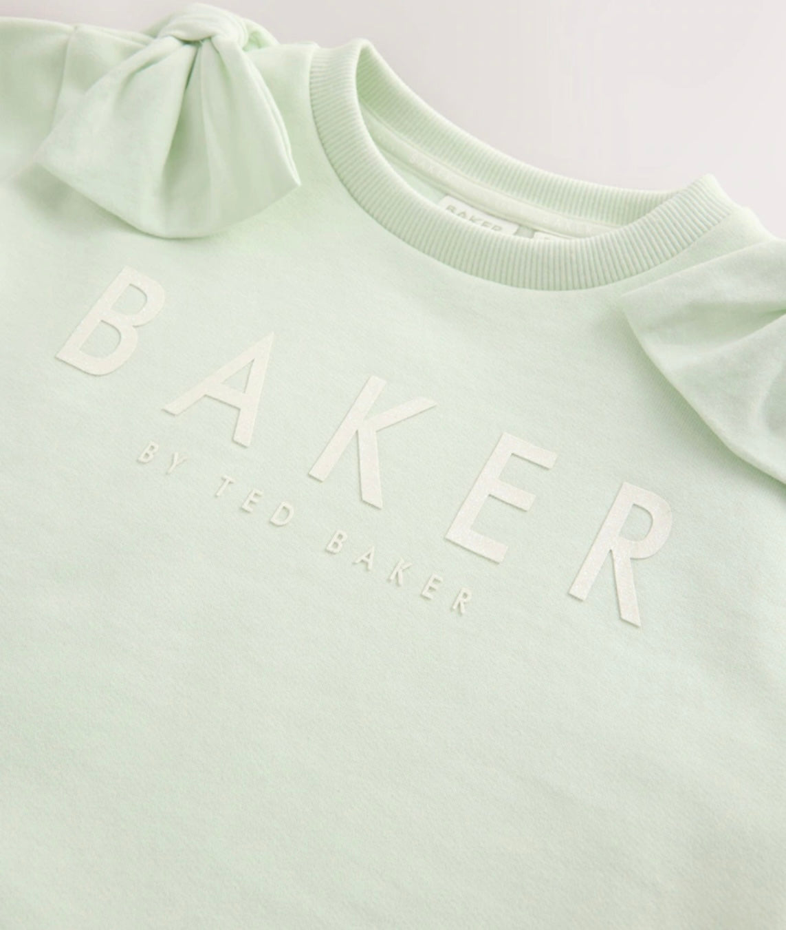 Baker by Ted Baker 2 Piece Satin Bow Sweatshirt and Joggers Set