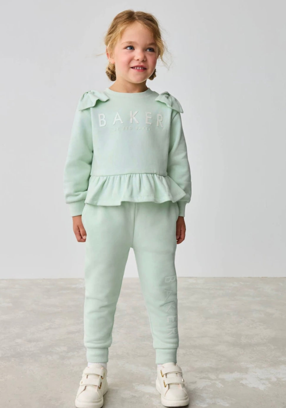 Baker by Ted Baker 2 Piece Satin Bow Sweatshirt and Joggers Set