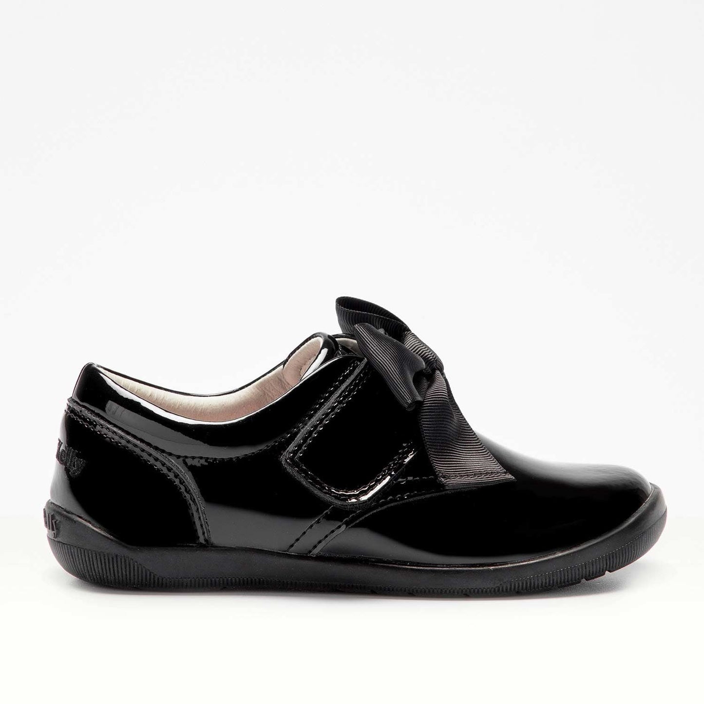Lelli Kelly Girls Black Elizabeth Bow School Shoes