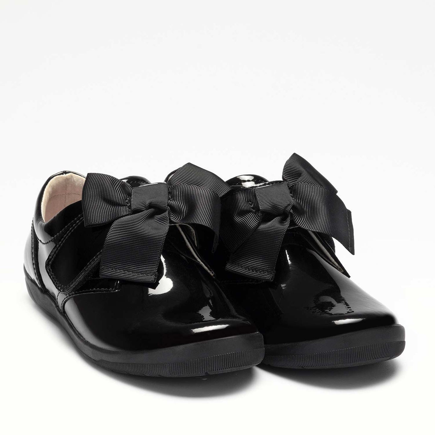 Lelli Kelly Girls Black Elizabeth Bow School Shoes
