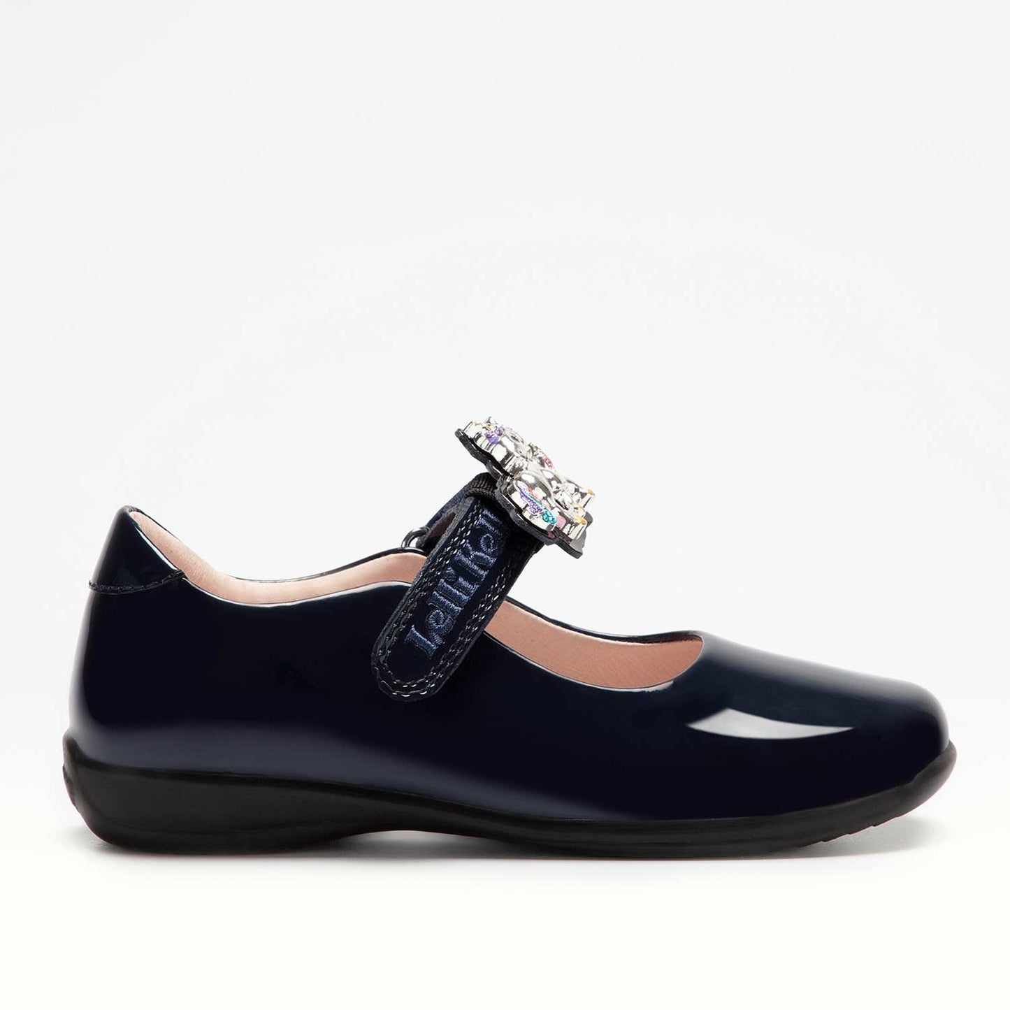 Lelli Kelly Bella Unicorn Navy Patent School Shoes
