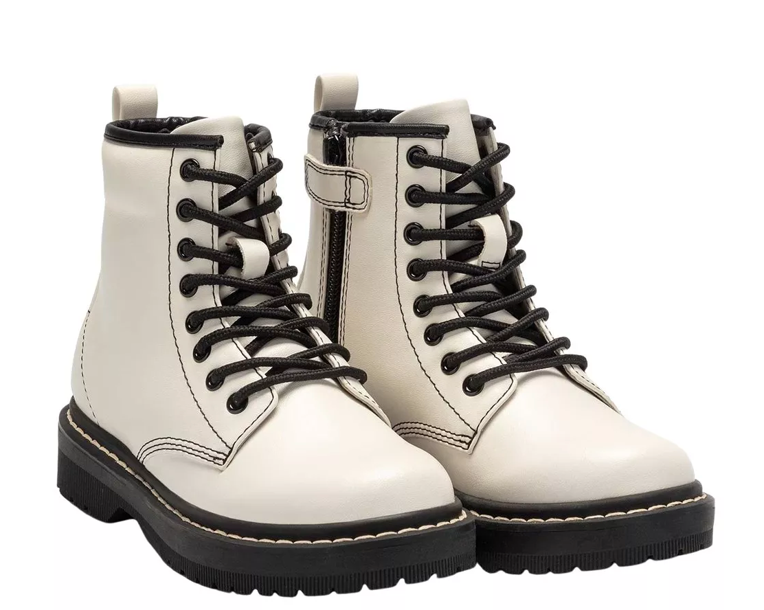 Lelli Kelly Doris White Lace Up Ankle Boots | 50% off