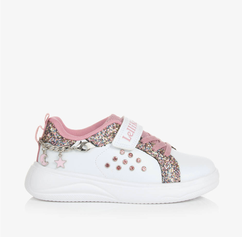 Lelli Kelly Girls White Gioielllo Scarpa Friendship Bracelet Trainers