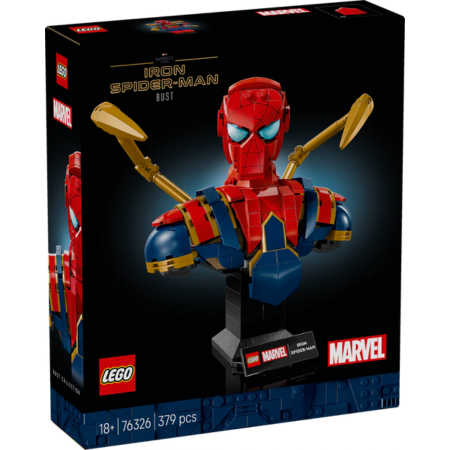 Lego Marvel 76326 Iron Spider-Man Bust Collectable for Adults Age 18+