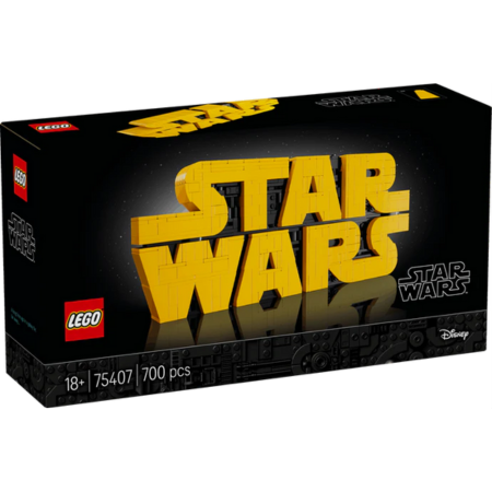 Lego Star Wars 75407 Brick-Built Star Wars Logo for Adults Ages 18+