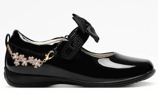 Lelli Kelly Girls F Ophelia Detachable Flower Friendship Bracelet Patent School Shoes