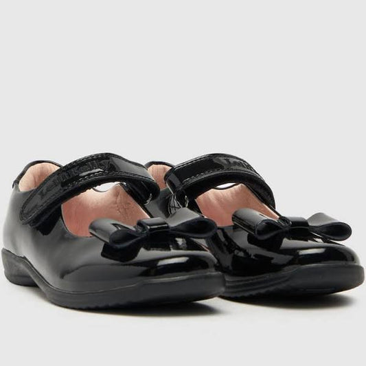 Lelli Kelly Girls Perrie Dolly Patent Black School Shoes Junior