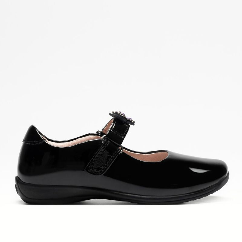 Lelli Kelly Girls F Melody Butterfly Interchangeable Straps Patent School ShoesQ