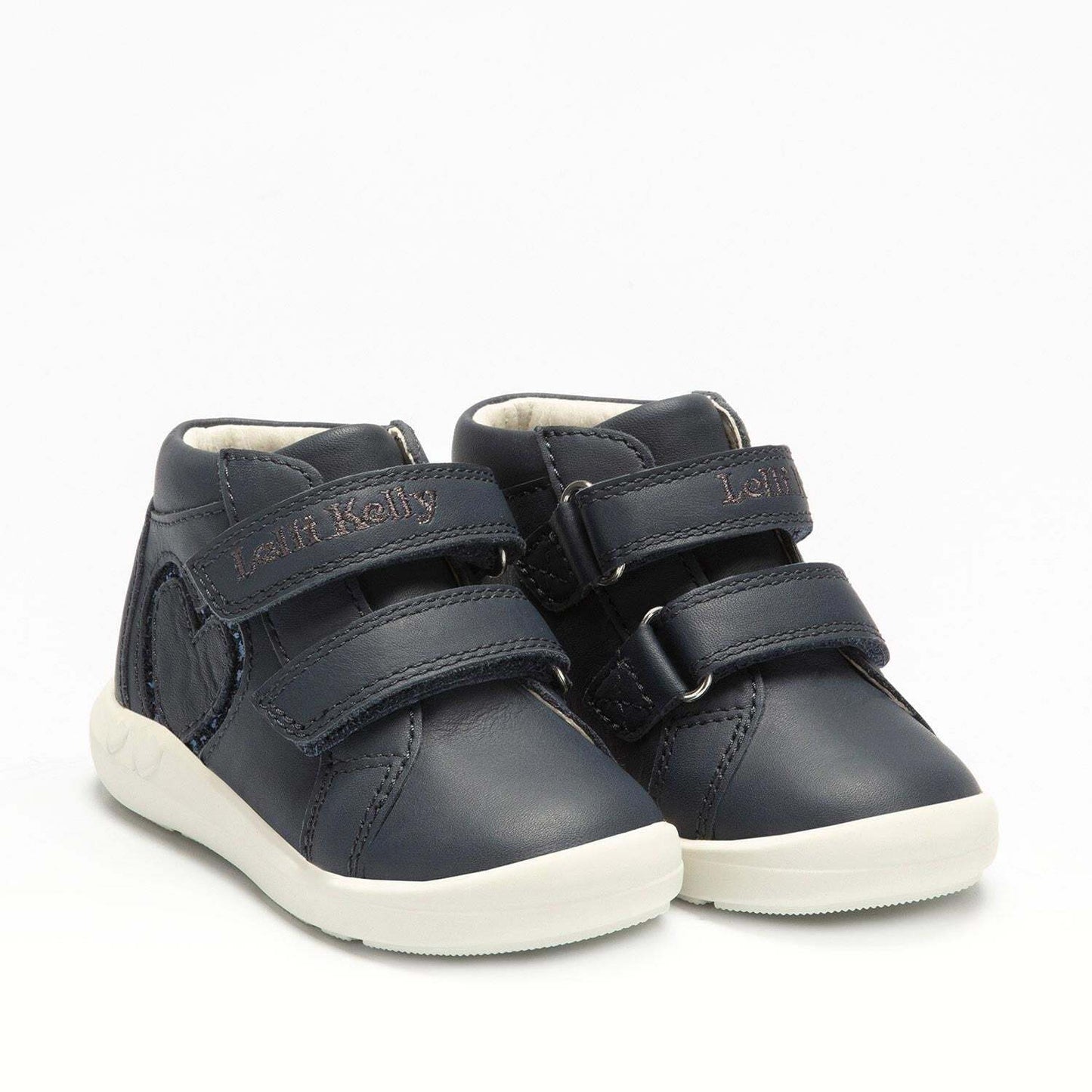 Lelli Kelly Estelle First Boots Girls Navy Glitter Heart