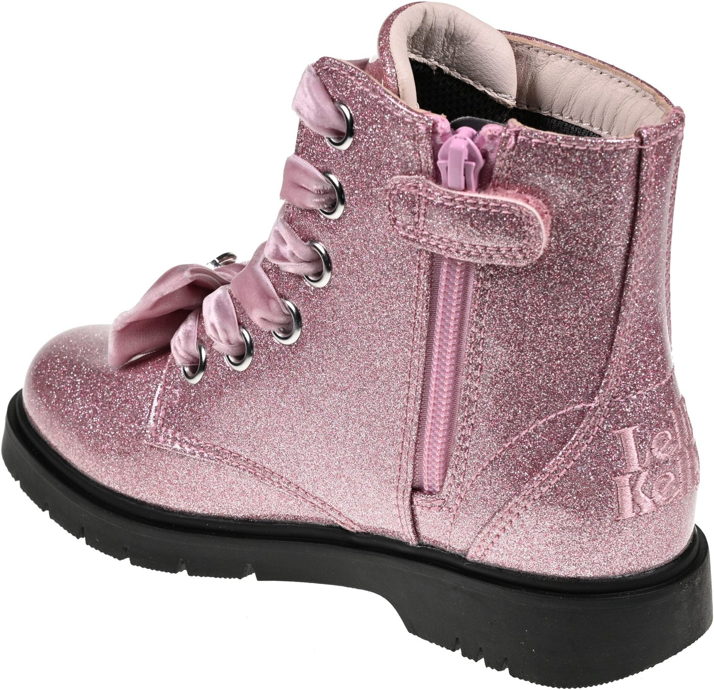Lelli Kelly LK4331 Fior Di Focco Rose Pink Diamante Glitter Ankle Boots with butterfly charm