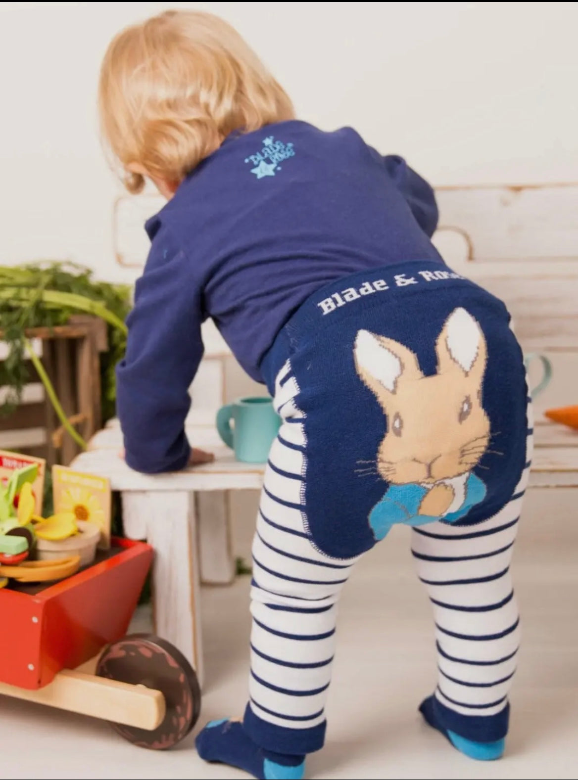 Peter Rabbit Navy Leggings