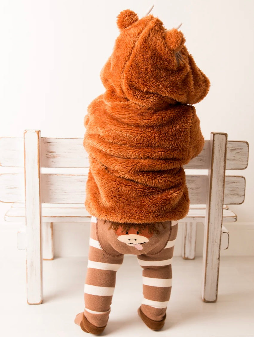 Neutral Highland Cow Hoodie