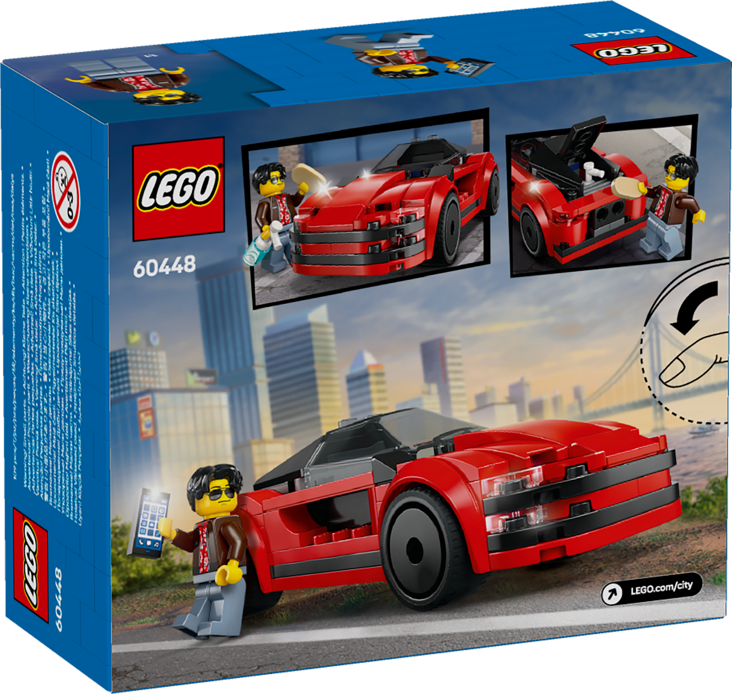 Lego City 60448 Red Sports Car Buildable Toy Playset for Ages 5 and Up