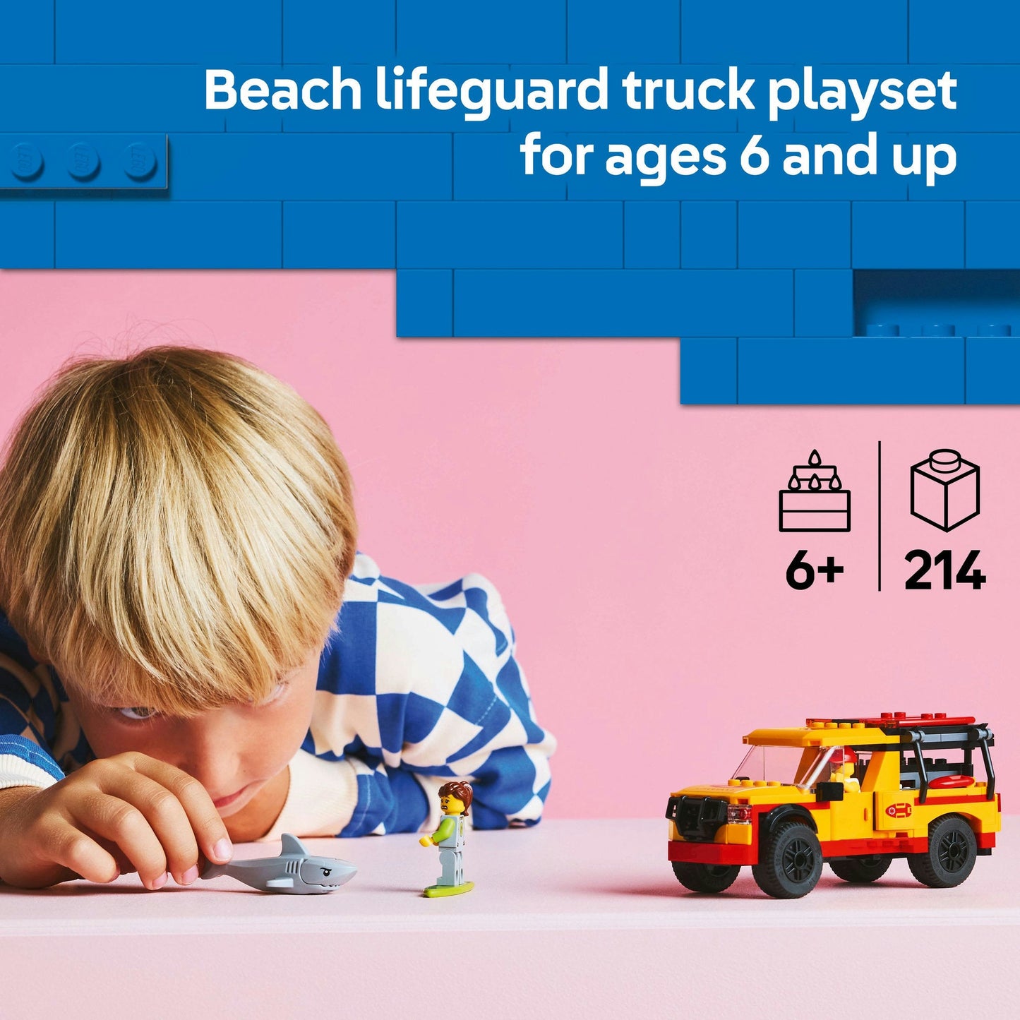 Lego City 60453 Lifeguard Beach Rescue Truck Playset for Ages 6 and Up