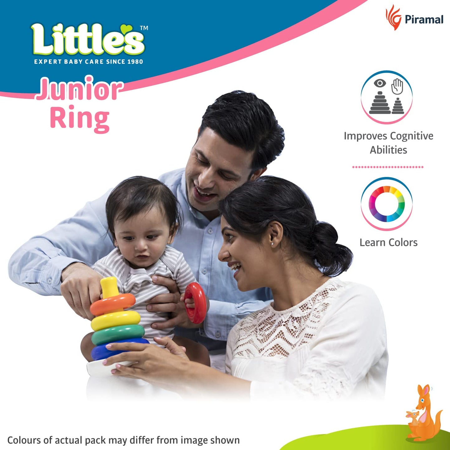 Little's Junior Stacking Rings Toy Set for Kids - Multicolor Educational Fun
