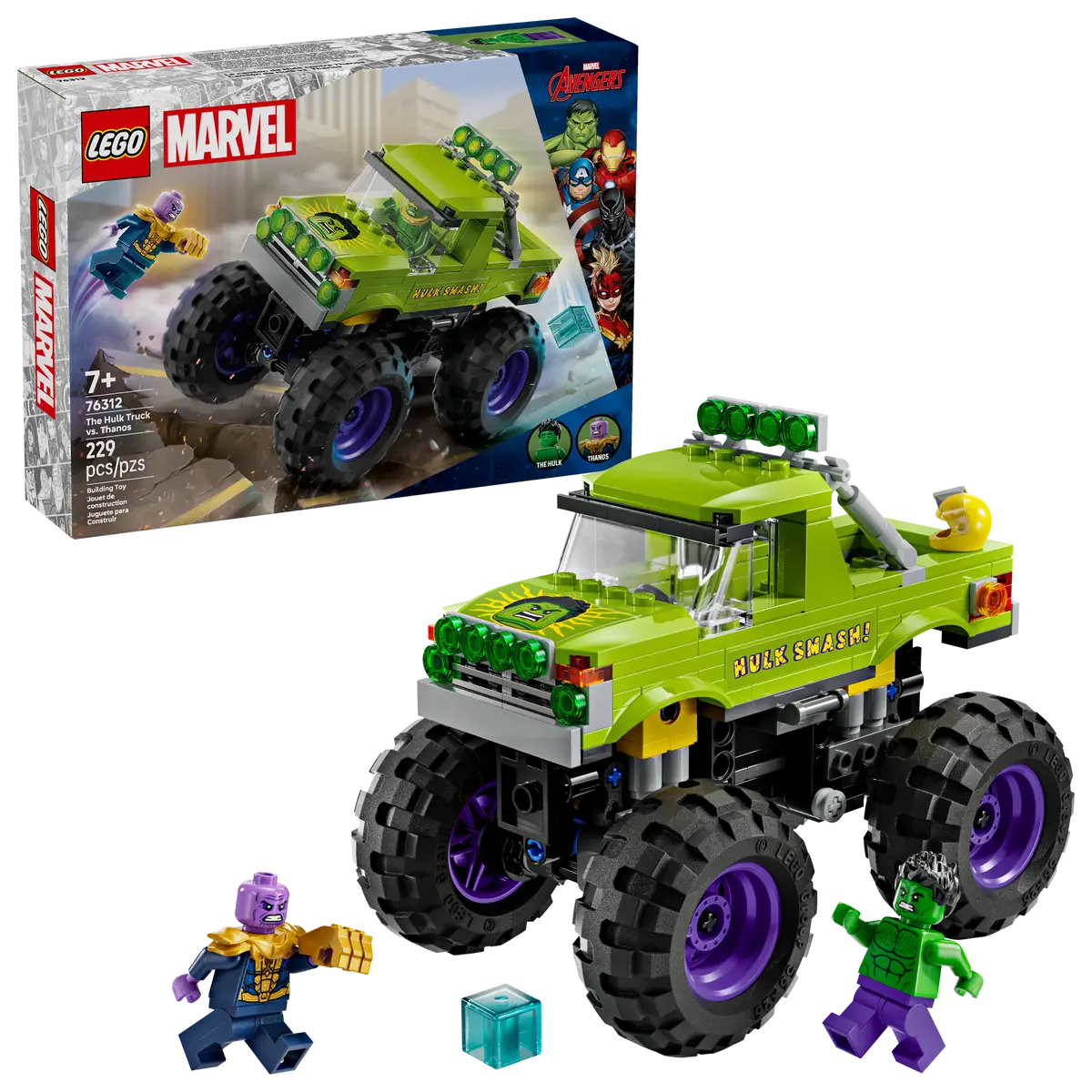 Lego Marvel - The Hulk Truck vs Thanos. 76312
