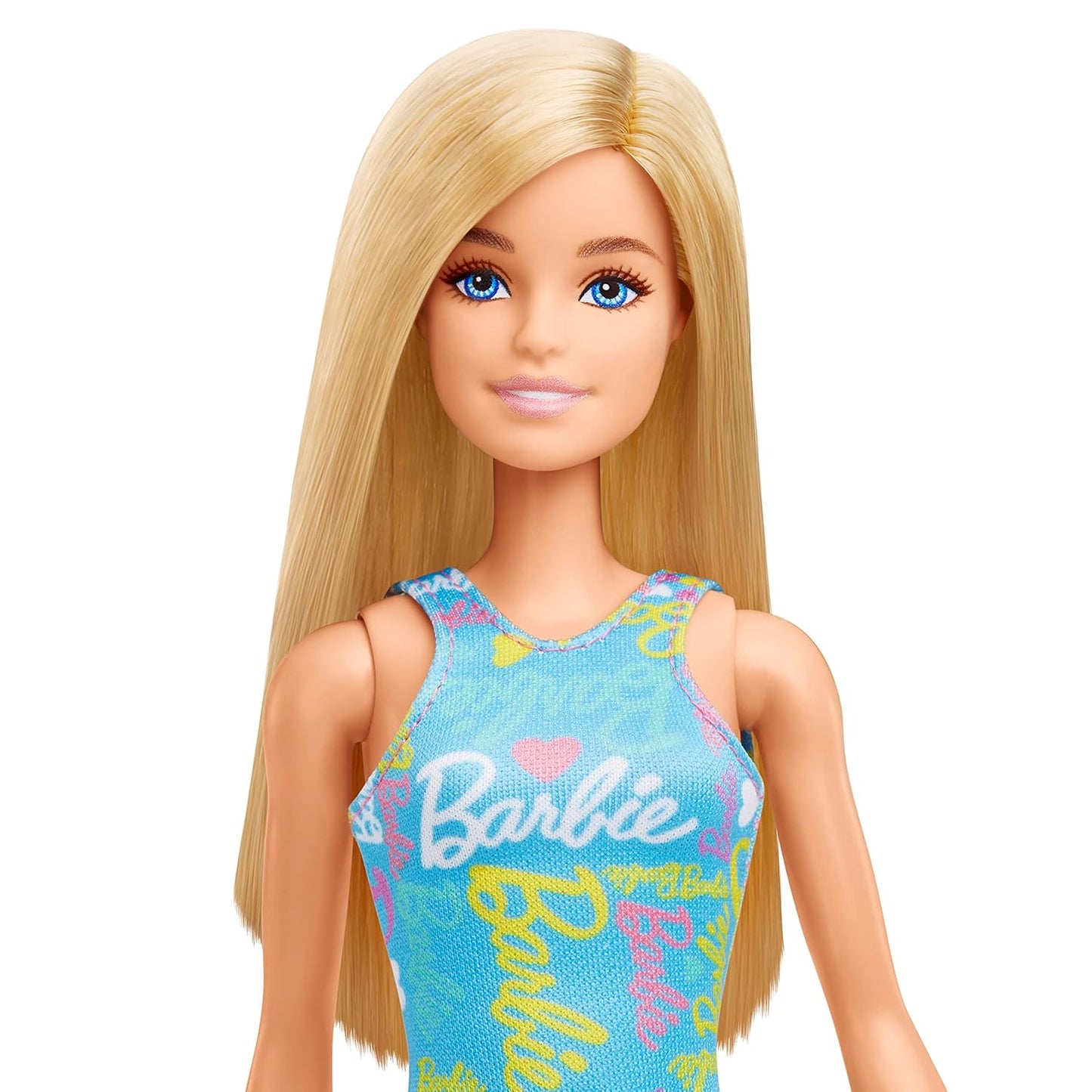 Barbie Dolls 3 Wearing Logo Print Dresses, Toy for Kids Ages 3 and Up