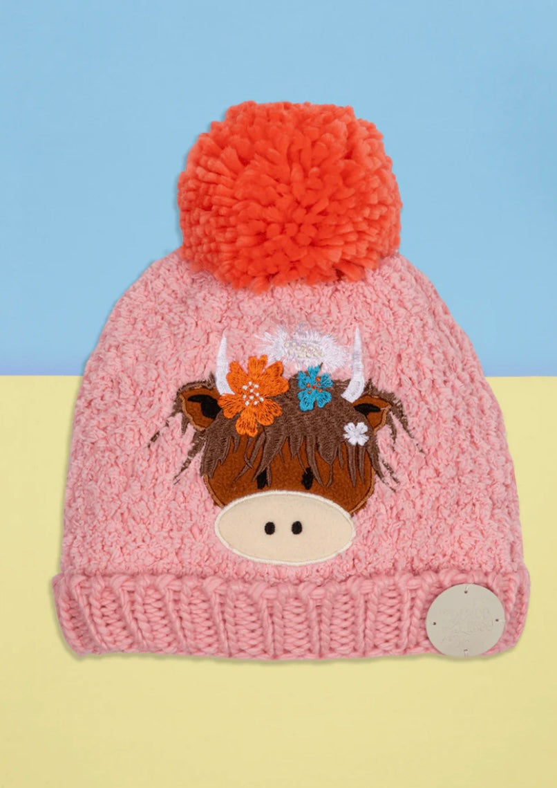 Bonnie Highland Cow Winter Hat