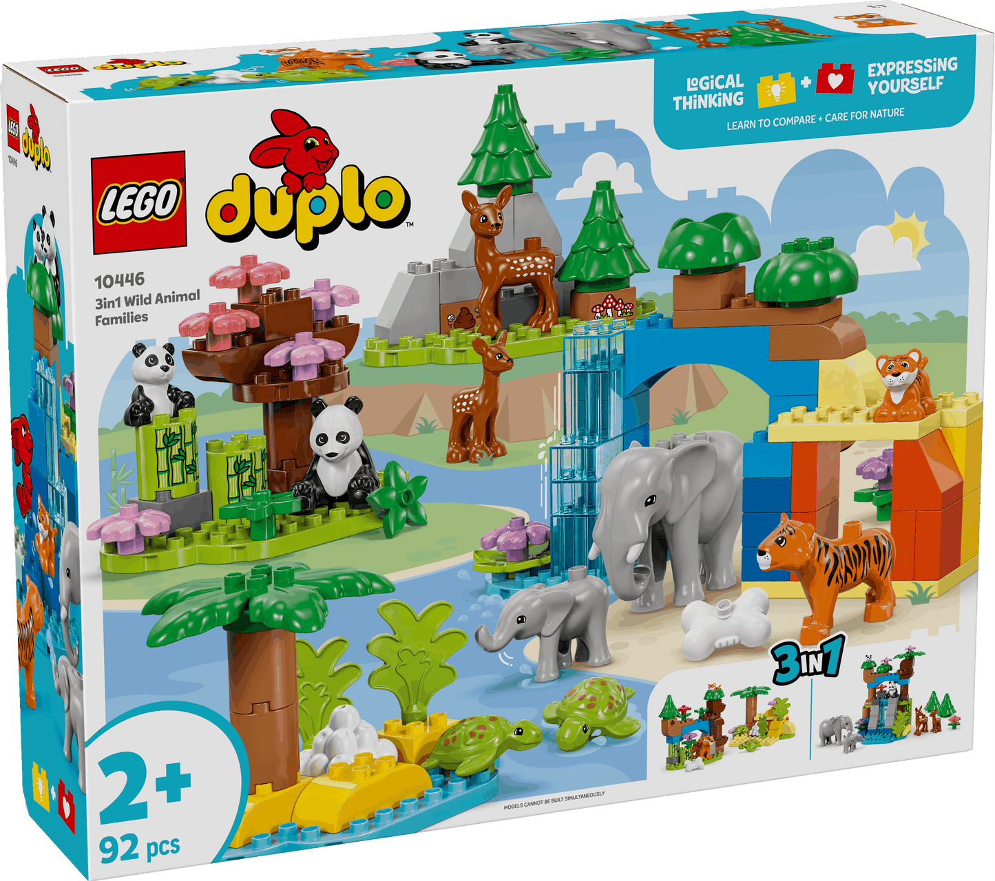 Lego Duplo 10446 3 in 1 Wild Animal Families for Toddlers Ages 2 & Up