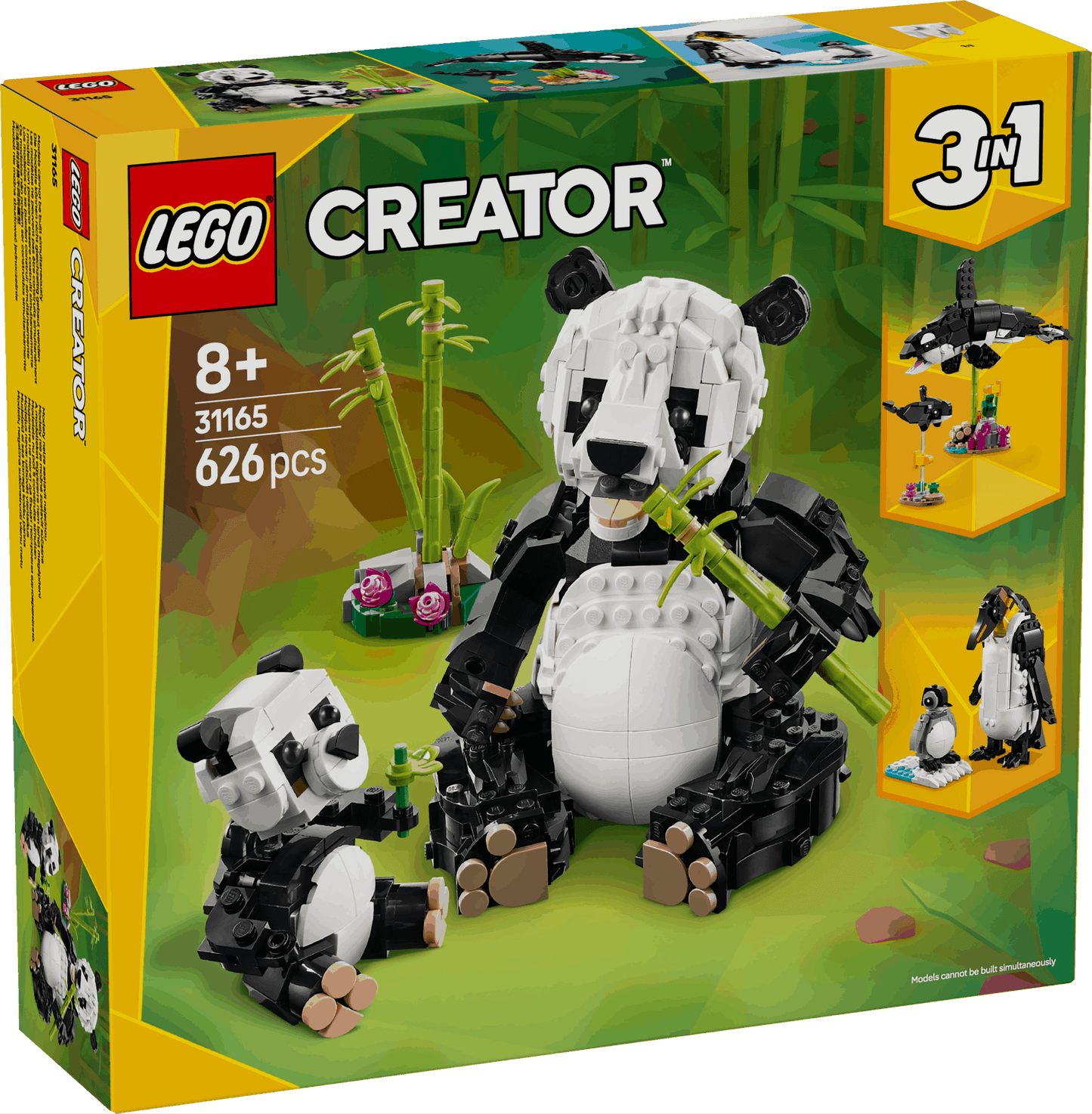 Lego Creator 3 in 1 31165 Wild Animals: Panda Family for Ages 8 and Up