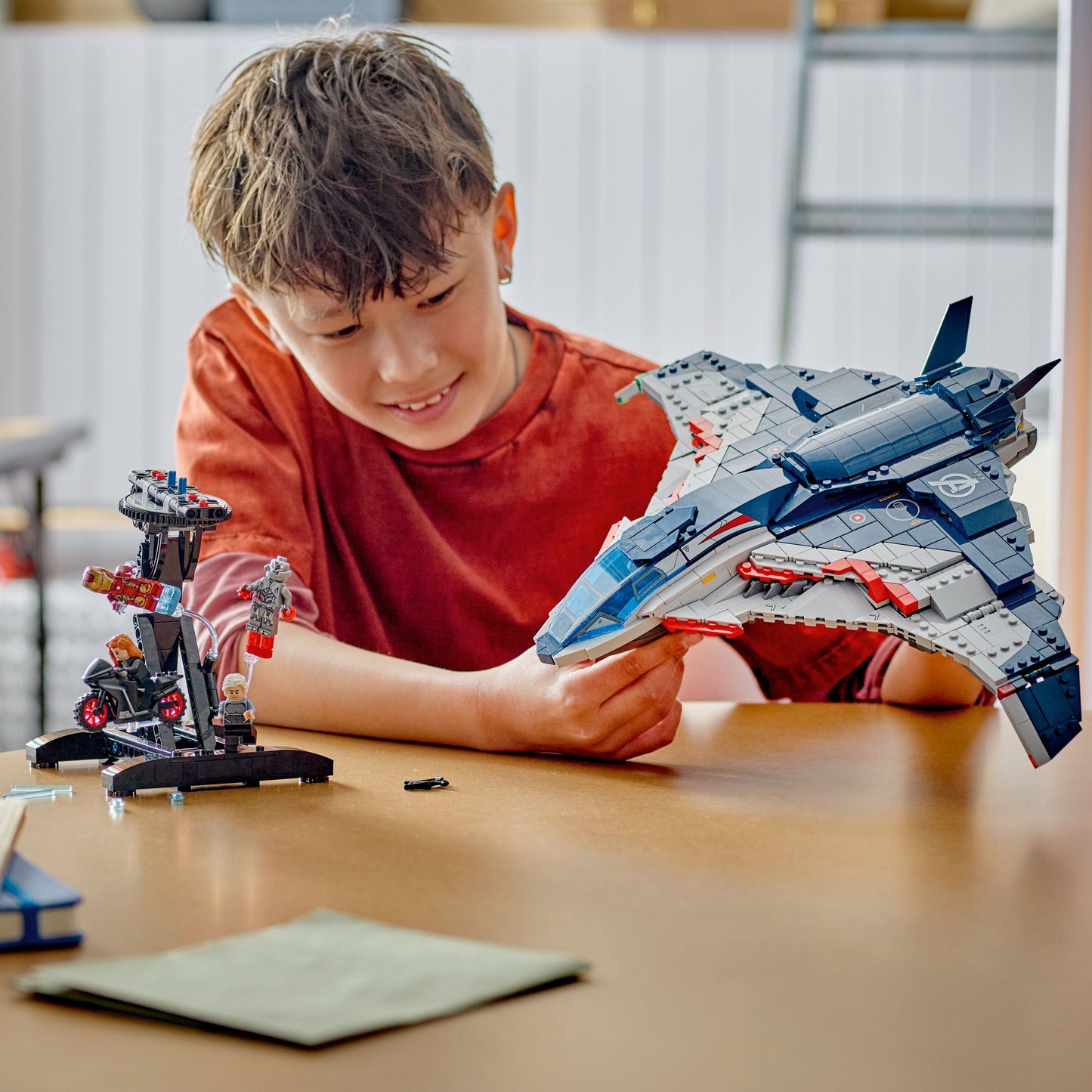 Lego Marvel 76325 Avengers: Age of Ultron Quinjet for Ages 12 and Up