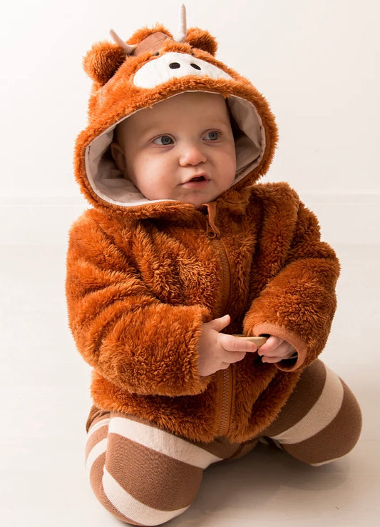 Neutral Highland Cow Hoodie