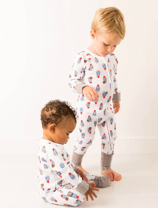 Paddington™ Loves to Travel Zip-Up Romper Playsuit Pebble Children’s Store