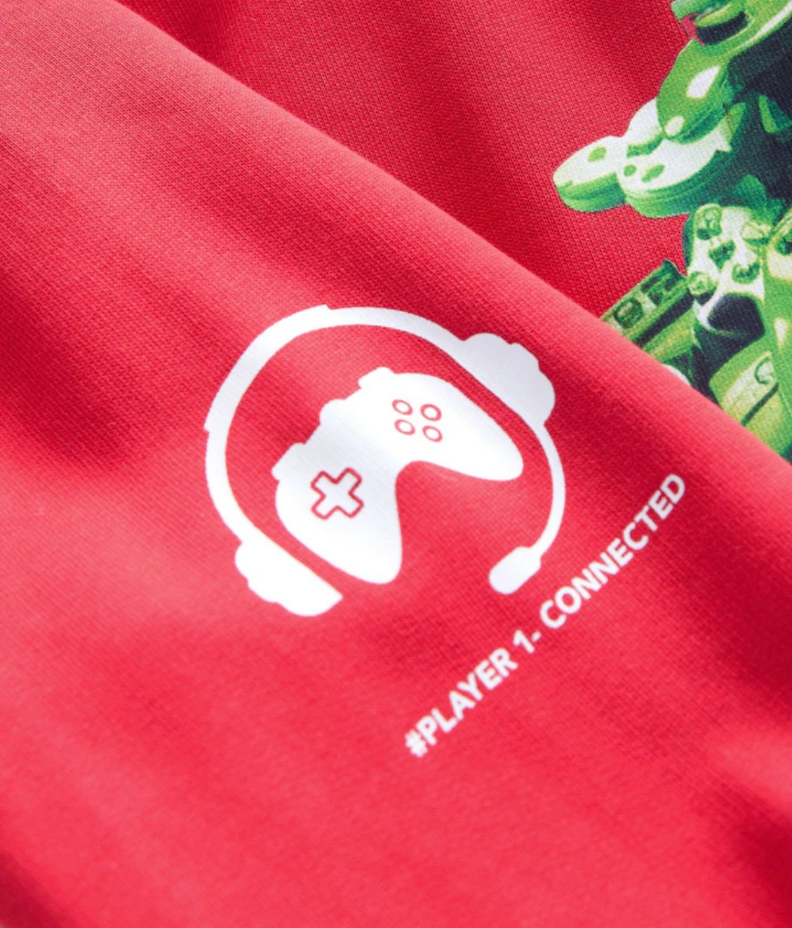 Red Game Controller Christmas Graphic Hoodie