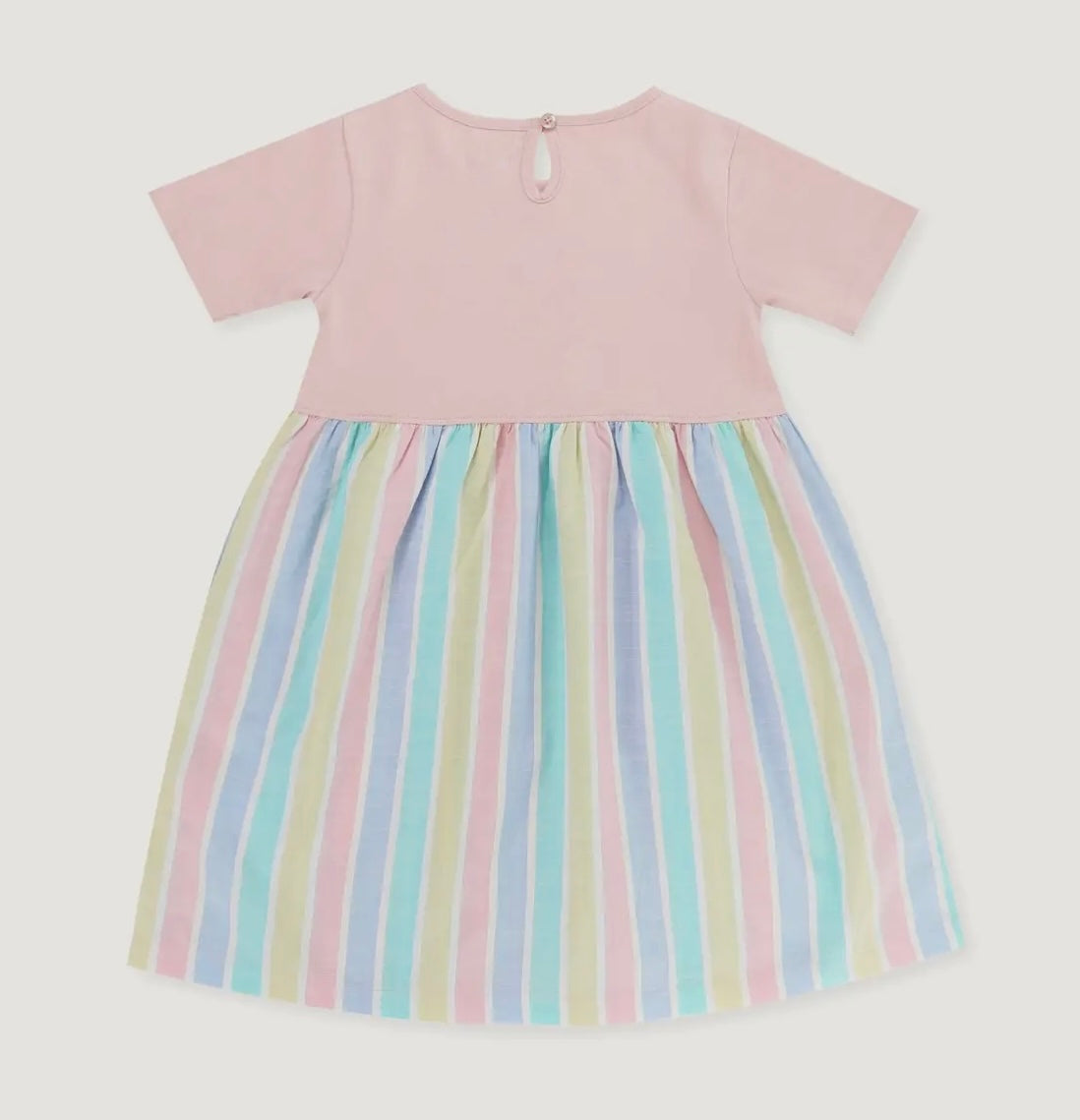 Multicoloured Lilly & Deckchair Stripe Print Dress Pebble Children’s Store