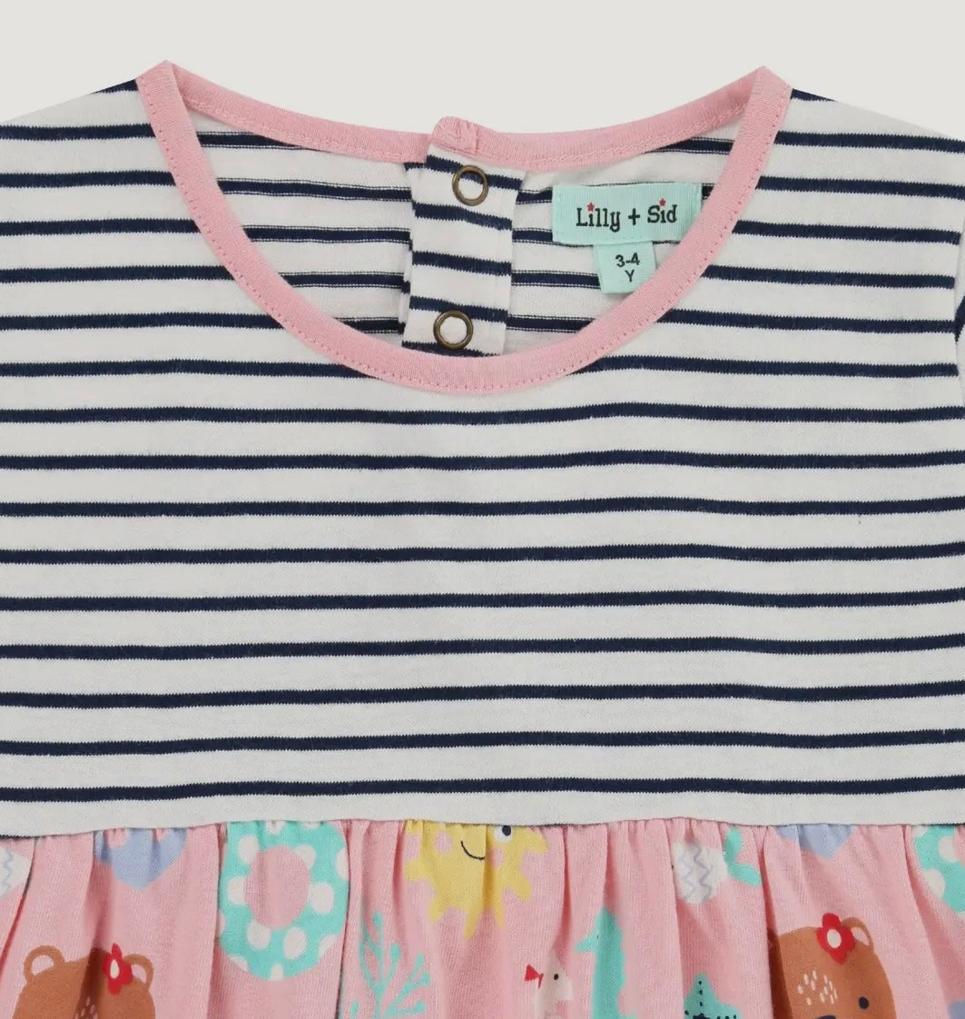 Multicoloured Lilly and Friends Print Dress Pebble Children’s Store