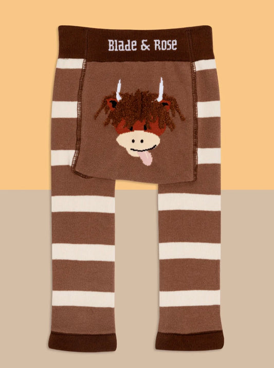 Neutral Highland Cow Leggings
