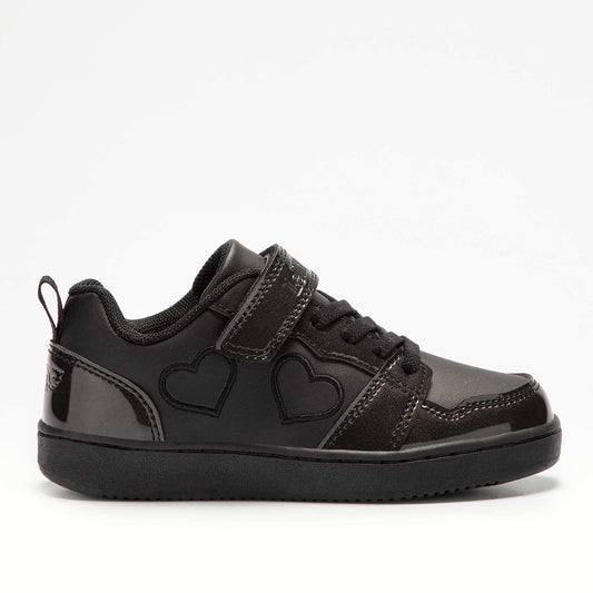 Lelli Kelly Black Heart School Trainers