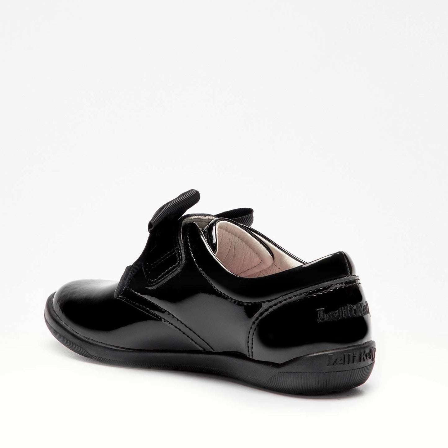 Lelli Kelly Girls Black Elizabeth Bow School Shoes