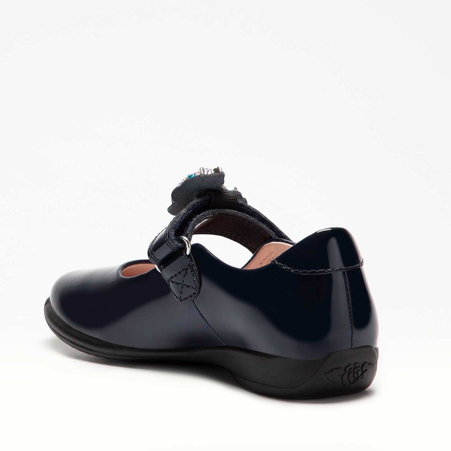 Lelli Kelly Bella Unicorn Navy Patent School Shoes