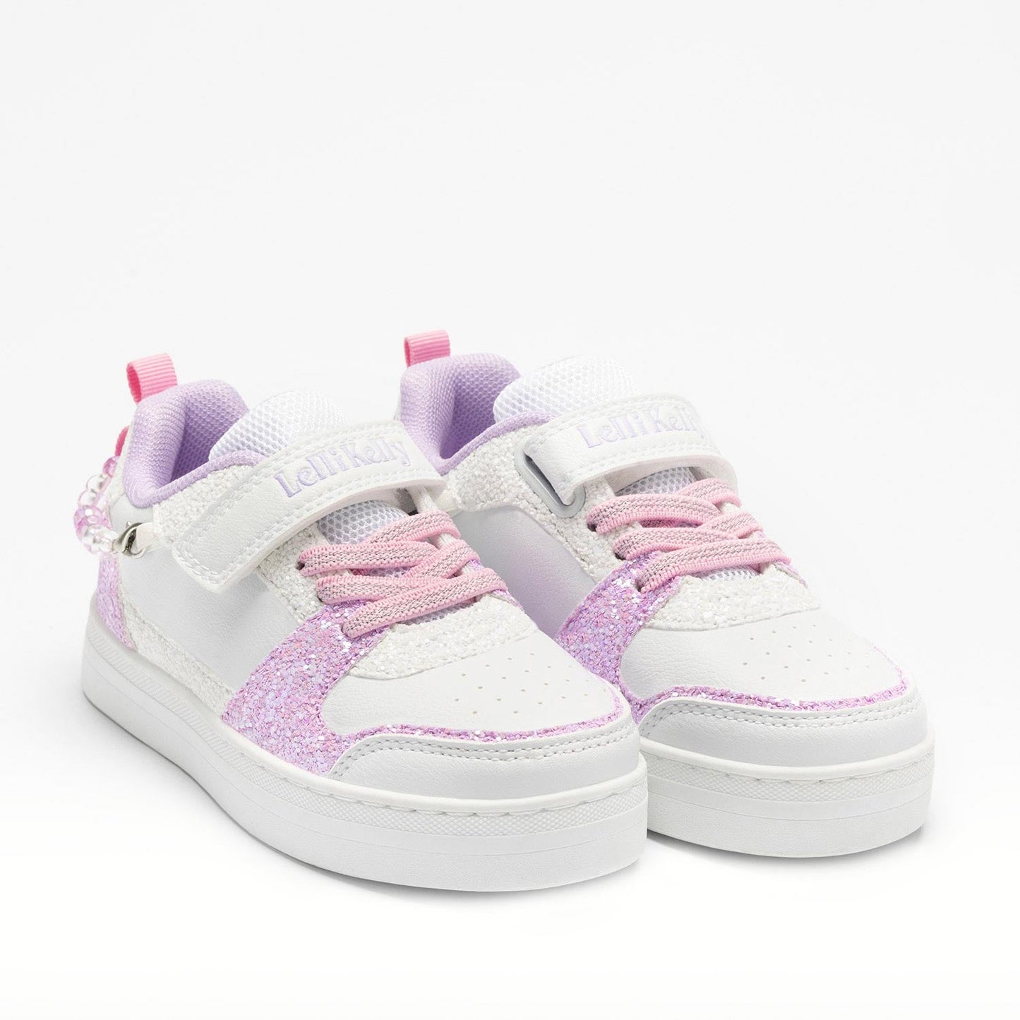 Lelli Kelly Girls Gioiello Scarpa  - Lilac and White Charm with Bracelet Trainers