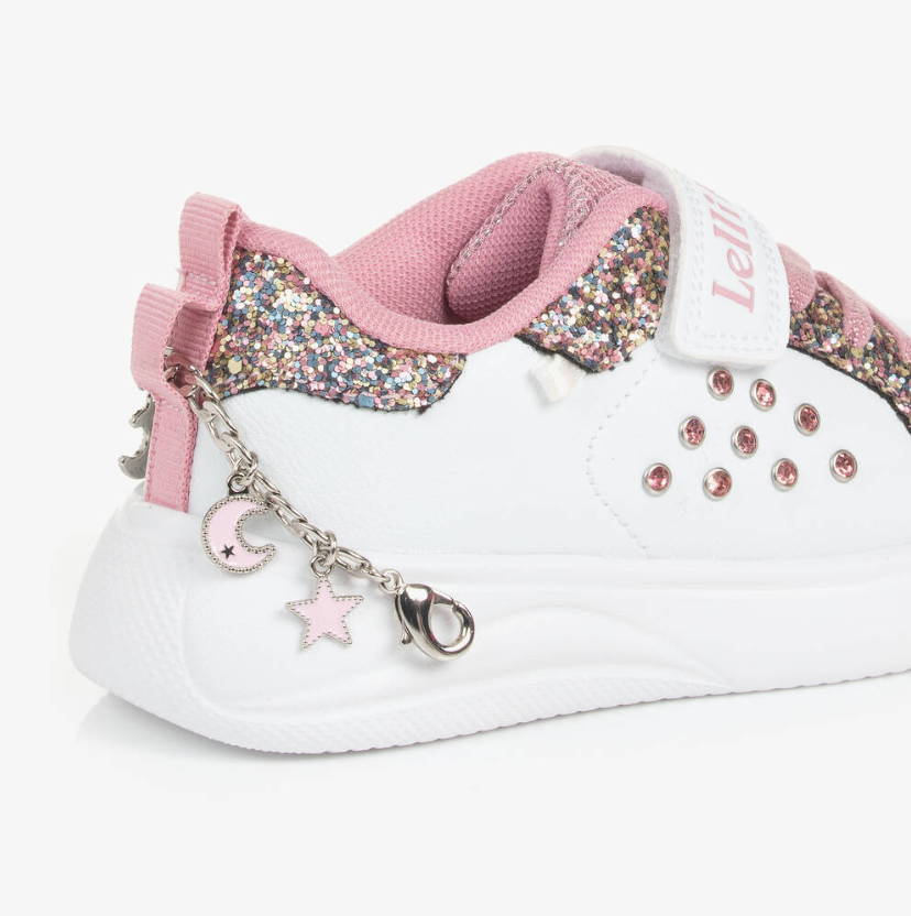 Lelli Kelly Girls White Gioielllo Scarpa Friendship Bracelet Trainers