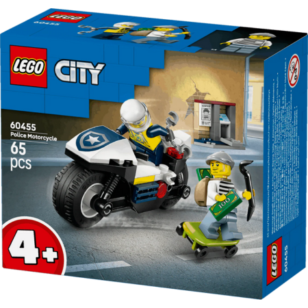 Lego City Police 60455 Police Motorcycle Chase Playset for Ages 4 & Up